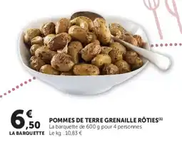 Super U POMMES DE TERRE GRENAILLE RÔTIES offre