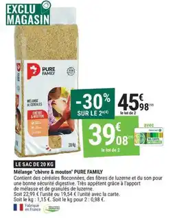 Gamm vert Pure family mélange de céréales offre