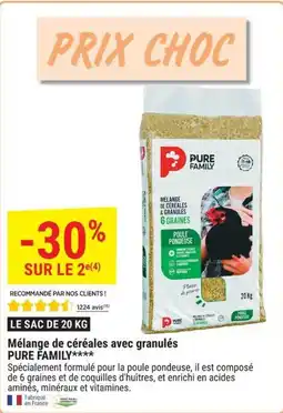 Gamm vert Pure family mélange de céréales avec granulés offre