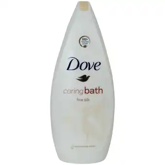 Action Crème de bain dove fine silk offre