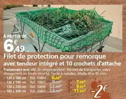 Provence Outillage Filet de protection pour remorque offre