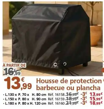 Housse de protection barbecue ou plancha