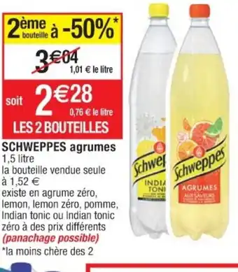 Cora x Carrefour Schweppes agrumes offre