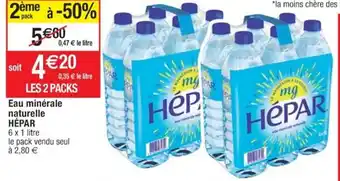 Eau minérale naturelle Hépar