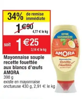 Cora x Carrefour Mayonnaise soupe recette fouettée aux blancs d'œufs offre