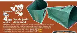 Provence Outillage Sac de jardin demi-rond offre