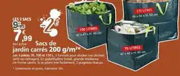 Provence Outillage Sacs de jardin carrés offre