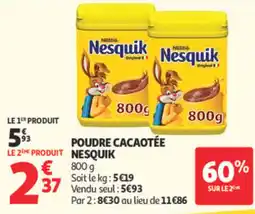 Auchan Nesquik Poudre cacao offre