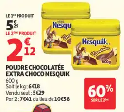 Auchan Nesquik Poudre chocolatée extra choco offre