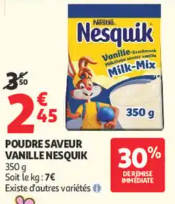 Auchan Nesquik Poudre saveur vanille offre