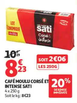 Auchan sati Café moulu corsé et intense offre