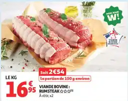 Auchan VIAND Bovine RUMSTEAK offre