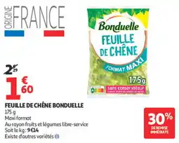 Auchan Bonduelle Feuille de chêne offre
