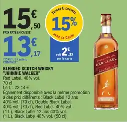 E.Leclerc Johnnie Walker Red Label offre