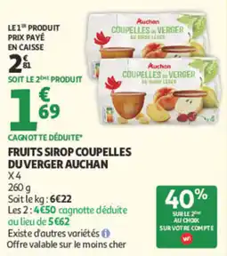 Auchan Auchan Coupelles du Verger offre