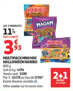 Auchan HARIBO Multipack Mini Mix Halloween offre