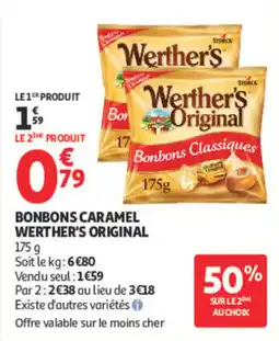 Auchan Werther's Original Bonbons Caramel offre