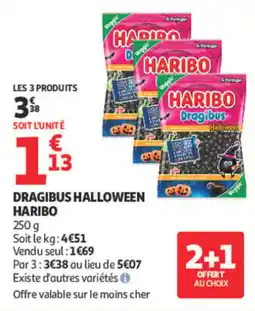 Auchan Haribo dragibus halloween offre