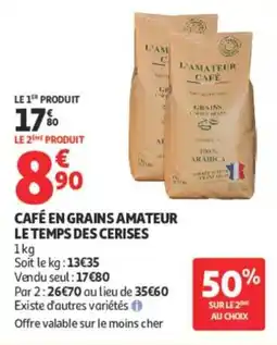 Auchan L'AMATEUR CAFÉ offre