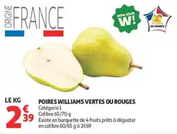 Auchan POIRES WILLIAMS offre