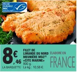 E.Leclerc CITE MARINE FILET DE LIMANDE DU NORD MEUNIÈRE MSC offre