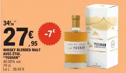 E.Leclerc YUSHAN WHISKY BLENDED MALT offre