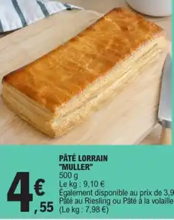 E.Leclerc Muller pâté lorrain offre