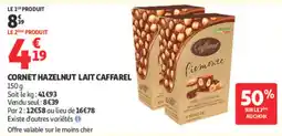 Auchan Caffarel Cornet Hazelnut Lait offre