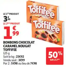 Auchan Toffifee Bonbons chocolat caramel nougat offre