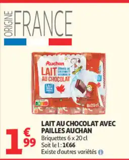 Auchan Auchan LAIT AU CHOCOLAT offre