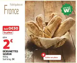 Auchan Déjeunettes Saveur offre