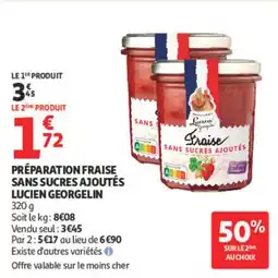 Auchan LUCIEN GEORGELIN PRÉPARATION FRAISE offre