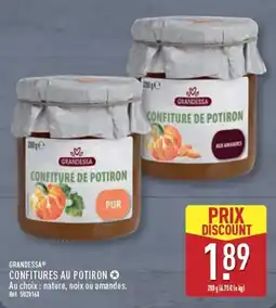 ALDI GRANDESSA CONFITURE DE POTIRON offre