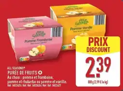 ALDI All Seasons Purée de fruits offre