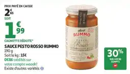 Auchan Rummo sauce pesto rosso offre