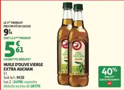 Auchan Auchan Huile d'olive vierge extra offre