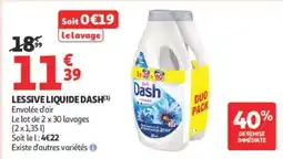 Auchan Dash Lessive liquide offre