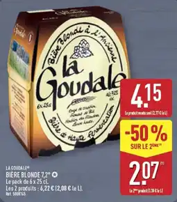 ALDI LA GOUDALE BIÈRE BLONDE offre