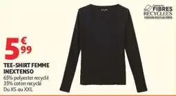 Auchan INEXTENSO TEE-SHIRT FEMME offre