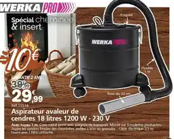 Provence Outillage WERKA PRO Aspirateur avaleur de cendres offre