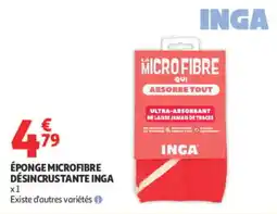 Auchan INGA Éponge microfibre désincrustante offre