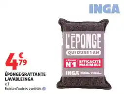Auchan INGA Éponge grattante lavable offre