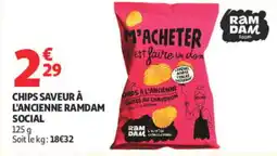 Auchan RAMDAM Social Chips saveur à l'ancienne offre