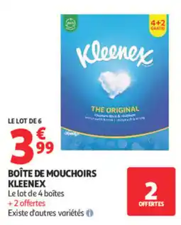 Auchan Kleenex mouchoirs offre
