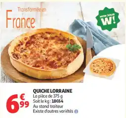 Auchan QUICHE LORRAINE offre