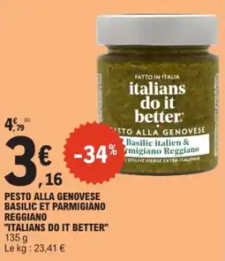 E.Leclerc italians do it better PESTO ALLA GENOVESE offre