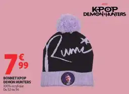 Auchan KPOP DEMON HUNTERS BONNET offre