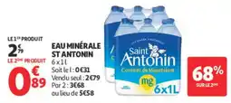 Auchan Saint Antonin Eau minérale offre
