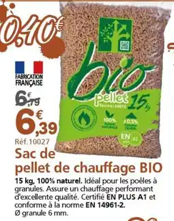 Provence Outillage bio pellet offre