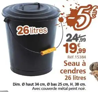 Seau à cendres